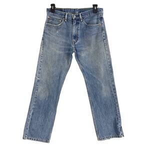 Levis 505 Mens Jeans 34 x 29 Blue Straight Leg Pants